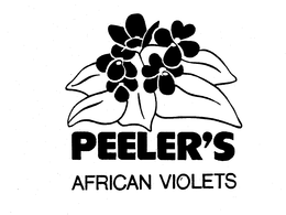PEELER'S AFRICAN VIOLETS logo