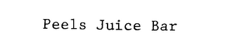 PEELS JUICE BAR logo