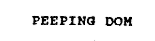 PEEPING DOM logo