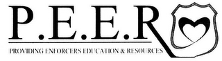 P.E.E.R PROVIDING ENFORCERS EDUCATION & RESOURCES logo