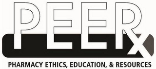 PEERX PHARMACY ETHICS, EDUCATION, & RESOURCES logo