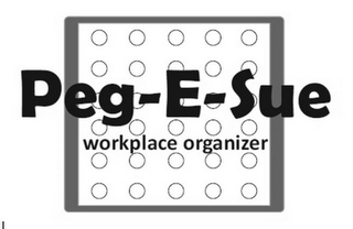 PEG-E-SUE WORKPLACE ORGANIZER logo