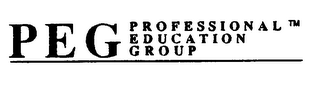 PEG PROFESSIONAL EDUCATION GROUP logo