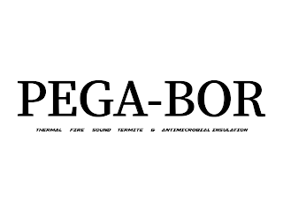 PEGA-BOR THERMAL FIRE SOUND TERMITE & ANTIMICROBIAL INSULATION logo