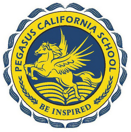 PEGASUS CALIFORNIA SCHOOL BE INSPIRED logo