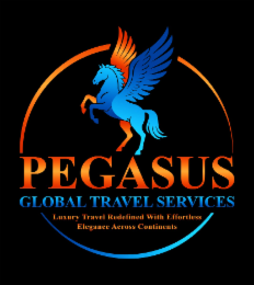 PEGASUS GLOBAL TRAVEL SERVICES LUXURY TRAVEL REDEFINED WITH EFFORTLESS ELEGANCE ACROSS CONTINENTS logo