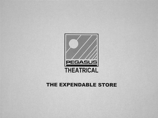 PEGASUS THEATRICAL THE EXPENDABLE STORE logo