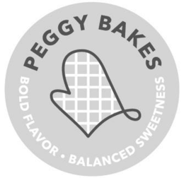 PEGGY BAKES    BOLD FLAVOR BALANCED SWEETNESS logo