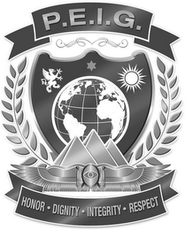 P.E.I.G. LOGO HONOR · DIGNITY · INTEGRITY logo