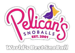 PELICAN'S SNOBALLS EST. 2001 WORLD'S BEST SNOBALL logo