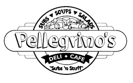 PELLEGRINO'S DELI CAFE SUBS SOUPS SALADS "SUBS 'N STUFF" logo