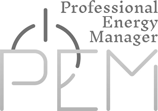 PEM PROFESSIONAL ENERGY MANAGER logo