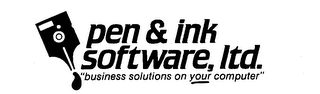 PEN & INK SOFTWARE, LTD. "BUSINESS SOLUTIONS ON YOUR COMPUTER" logo