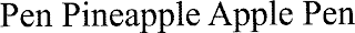 PEN PINEAPPLE APPLE PEN logo