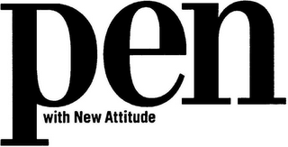 PEN WITH NEW ATTITUDE logo