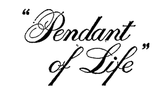 "PENDANT OF LIFE" logo
