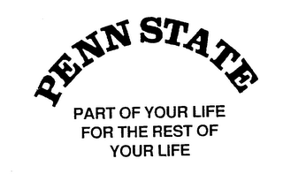 PENN STATE PART OF YOUR LIFE FOR THE REST OF YOUR LIFE logo