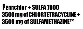 PENNCHLOR + SULFA 7000 3500 MG OF CHLORTETRACYCLINE + 3500 MG OF SULFAMETHAZINE logo