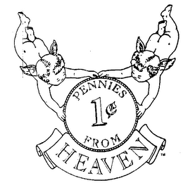 PENNIES 1 (CENT SYMBOL) FROM HEAVEN logo