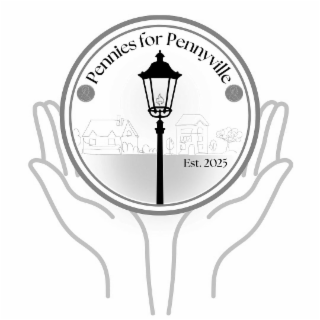 PENNIES FOR PENNYVILLE EST. 2025 logo