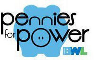 PENNIES FOR POWER LANSING BWL logo