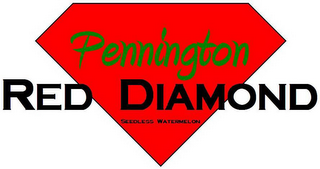 PENNINGTON RED DIAMOND SEEDLESS WATERMELON logo