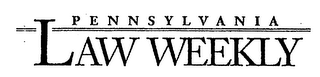 PENNSYLVANIA LAW WEEKLY logo