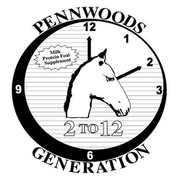PENNWOODS GENERATION 2 TO 12 MILK PROTEIN FOAL SUPPLEMENT 12 1 2 3 6 9 logo