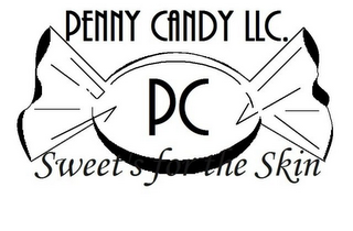 PENNY CANDY LLC. PC SWEETS FOR THE SKIN logo