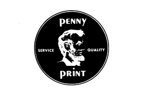 PENNY PRINT SERVICE QUALITY logo