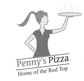 PENNY'S PIZZA HOME OF THE RED TOP logo