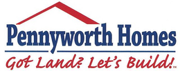 PENNYWORTH HOMES GOT LAND? LET'S BUILD! logo