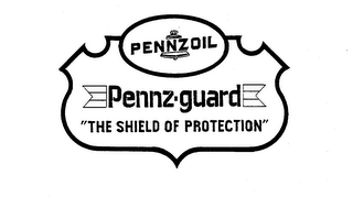 PENNZOIL PENNZ-GUARD "THE SHIELD OF PROTECTION" logo