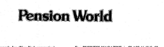PENSION WORLD logo
