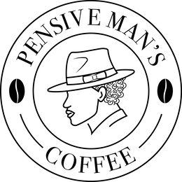 PENSIVE MAN'S COFFEE logo