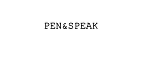 PEN&SPEAK logo