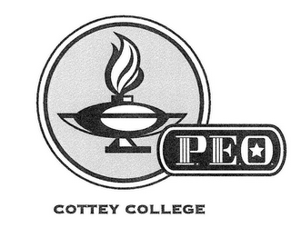 P.E.O. COTTEY COLLEGE logo