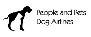 PEOPLE AND PETS DOG AIRLINES logo