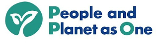 PEOPLE AND PLANET AS ONE logo