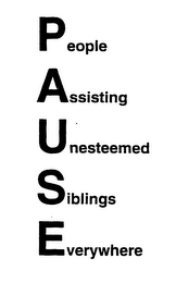 PEOPLE ASSISTING UNESTEEMED SIBLINGS EVERYWHERE logo