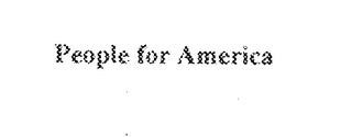 PEOPLE FOR AMERICA logo