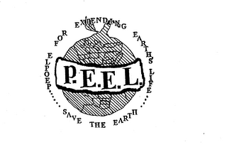 PEOPLE FOR EXTENDING EARTH'S LIFE SAVE THE EARTH P.E.E.L. logo