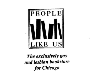 PEOPLE LIKE US THE EXCLUSIVELY GAY AND LESBIAN BOOKSTORE FOR CHICAGO logo