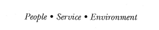 PEOPLE SERVICE ENVIRONMENT logo