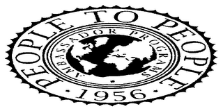 PEOPLE TO PEOPLE AMBASSADOR PROGRAMS 1956 logo