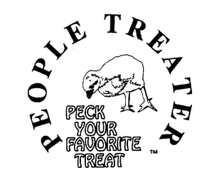 PEOPLE TREATER PECK YOUR FAVORITE TREAT logo