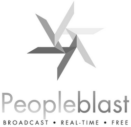 PEOPLEBLAST BROADCAST · REAL-TIME · FREE logo