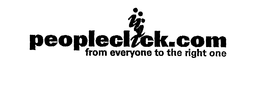 PEOPLECLICK.COM FROM EVERYONE TO THE RIGHT ONE logo