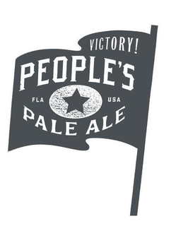 PEOPLE'S PALE ALE, VICTORY!, FLA, USA logo