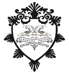 PEOPLES PRIDE TAKE PRIDE IN WHAT YOU WEAR EST. 2007 logo